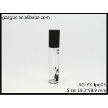 Nueva llegada plástico redondo tubo de brillo labial AG-YX-LPG03, empaquetado cosmético de AGPM, colores/insignia de encargo